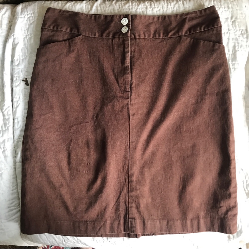 J McLaughlin Cotton/Spandex (3%) Pencil Skirt